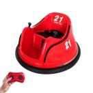 Carrinho Bate Tromba Elétrico 6V Gira 360 com Controle Remoto Infantil Vermelho Brinqway Bw-212 Vm
