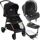 Carrinho Bebe Conforto Base ISOFIX Ninho Burigotto Lui Cobre