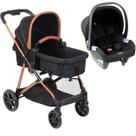 Carrinho Bebe Materna Preto Burigotto Reversivel Revert 22 Preto Cobre