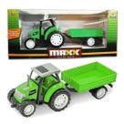 Carrinho Brinquedo Maxx Trator Série Carreta Cor:Verde