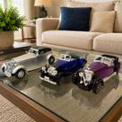 Carrinho Brinquedo Miniatura Colecionável Classic Retrô 3pçs