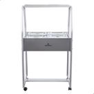Carrinho Buffet Salada Gelo X Inox 4 Cubas Self Service