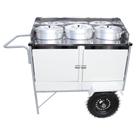 Carrinho Caldo e Sopa Cefaz Branco com Toldo BL35P-T
