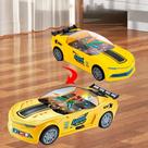 Carrinho Camaro Amarelo Com Relógio De Corrida Elétrico, Luzes Coloridas e Música Brinquedo infantil
