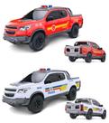 Carrinho Caminhonete Pick-Up S10 Bombeiro mais Policia Minas Gerais kit 2 unidades