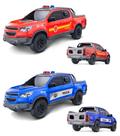 Carrinho Caminhonete Pick-Up S10 Bombeiro mais Policia Rio de Janeiro kit 2 unidades