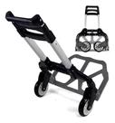Carrinho carga de mão multiuso dobrável 75kg corda aluminio - Bmax