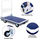 Carrinho Carga Plataforma 150kg 4 Rodas Ferro Reforçada