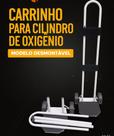 Carrinho Cilindro Desmontável p/ oxigênio c/ rodas para 3,5 e 7 litros