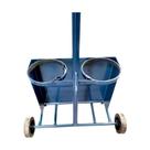 Carrinho Cilindro Oxig + Aceti 7L 2C Solda MAT Preto ou Azul