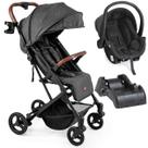 Carrinho com Bebe Conforto Cocoon Preto Base Galzerano Kira Grafite Carrinho com Bebe Conforto Cocoon Preto Base Galzerano Kira Grafite