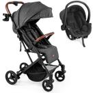 Carrinho com Bebe Conforto Cocoon Preto Galzerano Kira Grafite Carrinho com Bebe Conforto Cocoon Preto Galzerano Kira Grafite