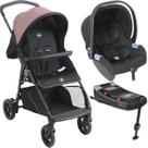 Carrinho com Bebe Conforto e Base ISOFIX Burigotto Lui 22 Rose