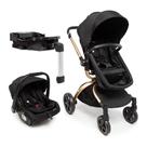 Carrinho com Bebê Conforto e Base Travel System Epic 360º Trio Isofix Preto Ouro - Infanti