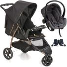 Carrinho com Bebe Conforto Galzerano Cross Trail Preto Cobre