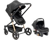 Carrinho com Bebê Conforto TS Aston com Base Gold/Black Premium Baby