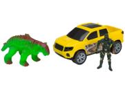 Carrinho com Figura - Dino Park Adventure - Stegosaurus - Samba Toys