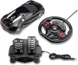 Carrinho com Volante e Pedal Racing Control Midnight Preto Multikids