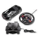 Carrinho com Volante e Pedal Racing Control Nitro Preto Multikids - BR1147 Carrinho com Volante e Pedal Racing Control Nitro Preto Multikids - BR1147