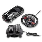 Carrinho com Volante e Pedal Racing Control Nitro Preto Multikids - BR1147