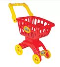 Carrinho Compras Super Market Vermelho E Amarelo 8706 Braskit
