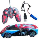 Carrinho Controle Remoto Total Homem Aranha 22cm Com Luzes