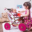 Carrinho cross para boneca até 60 cm compatível com bebe reborn p - darama