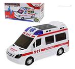 Carrinho De Ambulância Hospital Com Som Led Bate E Volta Nf