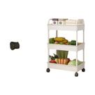 Carrinho De Armazenamento Móvel Multicamadas Para Cozinha, Quarto, Banheiro E Lanches De Bebê