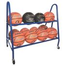 Carrinho de Armazenamento para Basquete Champion Sports Azul para 12 Bolas