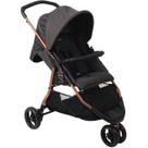 Carrinho de Bebe 3 Rodas Berço Passeio Burigotto CR3 Gray Cobre