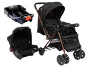 Carrinho de Bebê Alça Reversível com Base e Bebê Conforto Cosco Kids Reverse Trio até 15kg