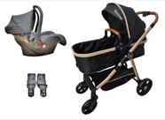 Carrinho De Bebê Apolo 2 Em 1 De 0 A 15 Kg Preto Passear
