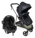 Carrinho De Bebê + Bb Conforto Napoli Travel System Preto Cobre Galzerano