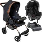 Carrinho de Bebe Bebe Conforto Base Galzerano Romano G22 Preto Cobre