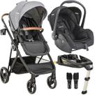 Carrinho de Bebe Bebe Conforto Base ISOFIX Kiddo Cosmos Grafite