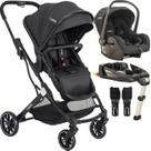 Carrinho de Bebe Bebe Conforto Base ISOFIX Kiddo Zig Zag Preto Carrinho de Bebe Bebe Conforto Base ISOFIX Kiddo Zig Zag Preto