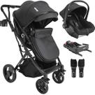 Carrinho de Bebe Bebe Conforto Colinho Base ISOFIX Kiddo Vox II Preto Carrinho de Bebe Bebe Conforto Colinho Base ISOFIX Kiddo Vox II Preto
