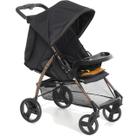 Carrinho de Bebe Berço Passeio Galzerano San Remo Preto Cobre