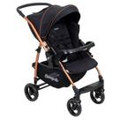Carrinho De Bebê Burigotto Rio 22 Reversível Até 22kg Preto Cobre