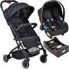 Carrinho de Bebe Burigotto Zap com Bebe Conforto e Base Black