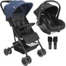 Carrinho de Bebe com Bebe Conforto Colinho Kiddo Mascote Marinho
