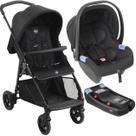 Carrinho de Bebe com Bebe Conforto e Base Burigotto Lui Grafite
