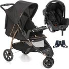 Carrinho de Bebe com Bebe Conforto Galzerano Cross Preto Cobre