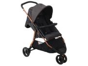 Carrinho De Bebê CR3 Gray Cobre Dobrável 3 Rodas Burigotto