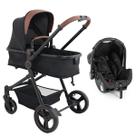 Carrinho de Bebê Galzerano Berço Moisés e Bebê Conforto Passeio Travel System Ivy Proteção UV50