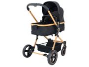 Carrinho de Bebe Galzerano Ivy Berço Passeio Moises Gold