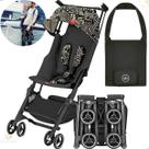 Carrinho de Bebê Gb Pockit All Terrain Desert Night Com Bolsa de Transporte