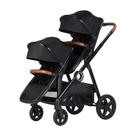 Carrinho de bebe gemeos go 2 black - kikka boo