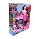 Carrinho de bebê grávida, berço e talheres, acessórios 11. Carrinho de bebê grávida, berço e talheres, acessórios 11.